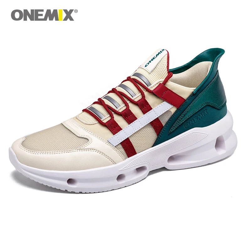 

onemix Man Running Shoes for Men Nice Retro Trend Trainers Zapatillas Jogging Breathalbe Mesh Traveling Walking Sport Shoe