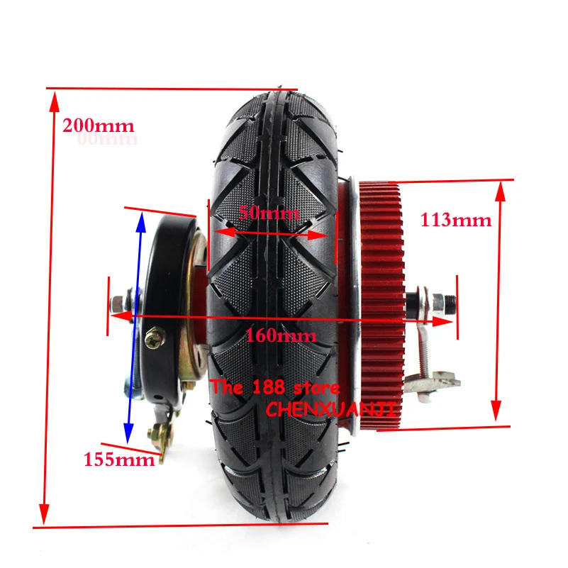 Бесплатная доставка горячая Распродажа скутер мотоцикл 200X50Tire двигатель для