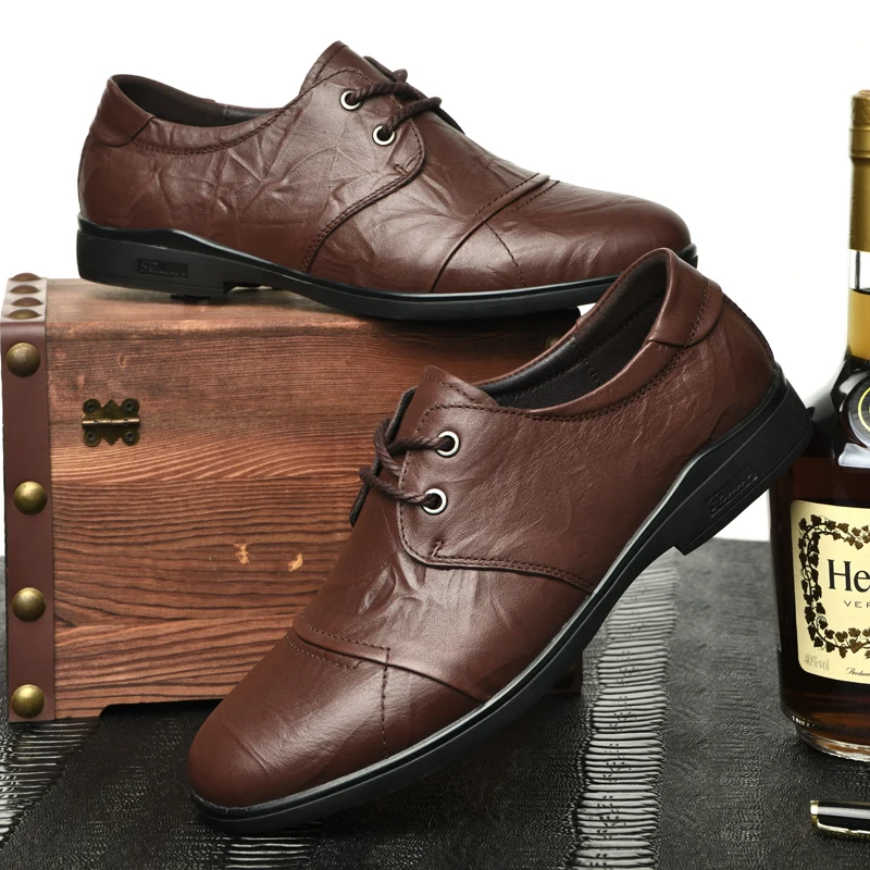 Мужские повседневные туфли броги для вождения дышащие оксфорды модная брендовая