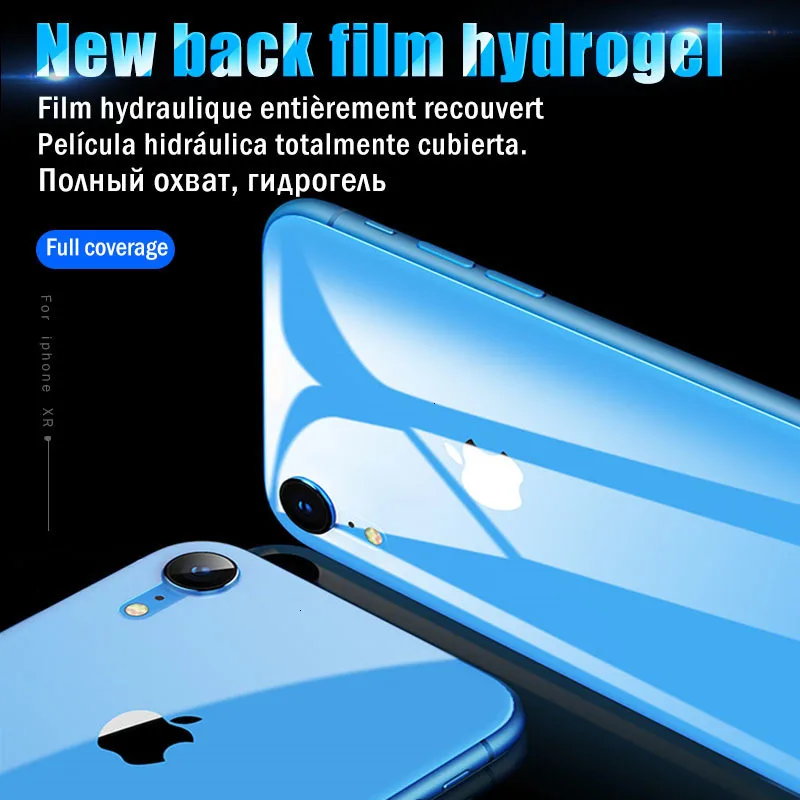4 1 шт задняя защитная Гидрогелевая пленка для IPhone 11 Pro 8 7 6 6s Plus Xr X Xs Max 100D полная не