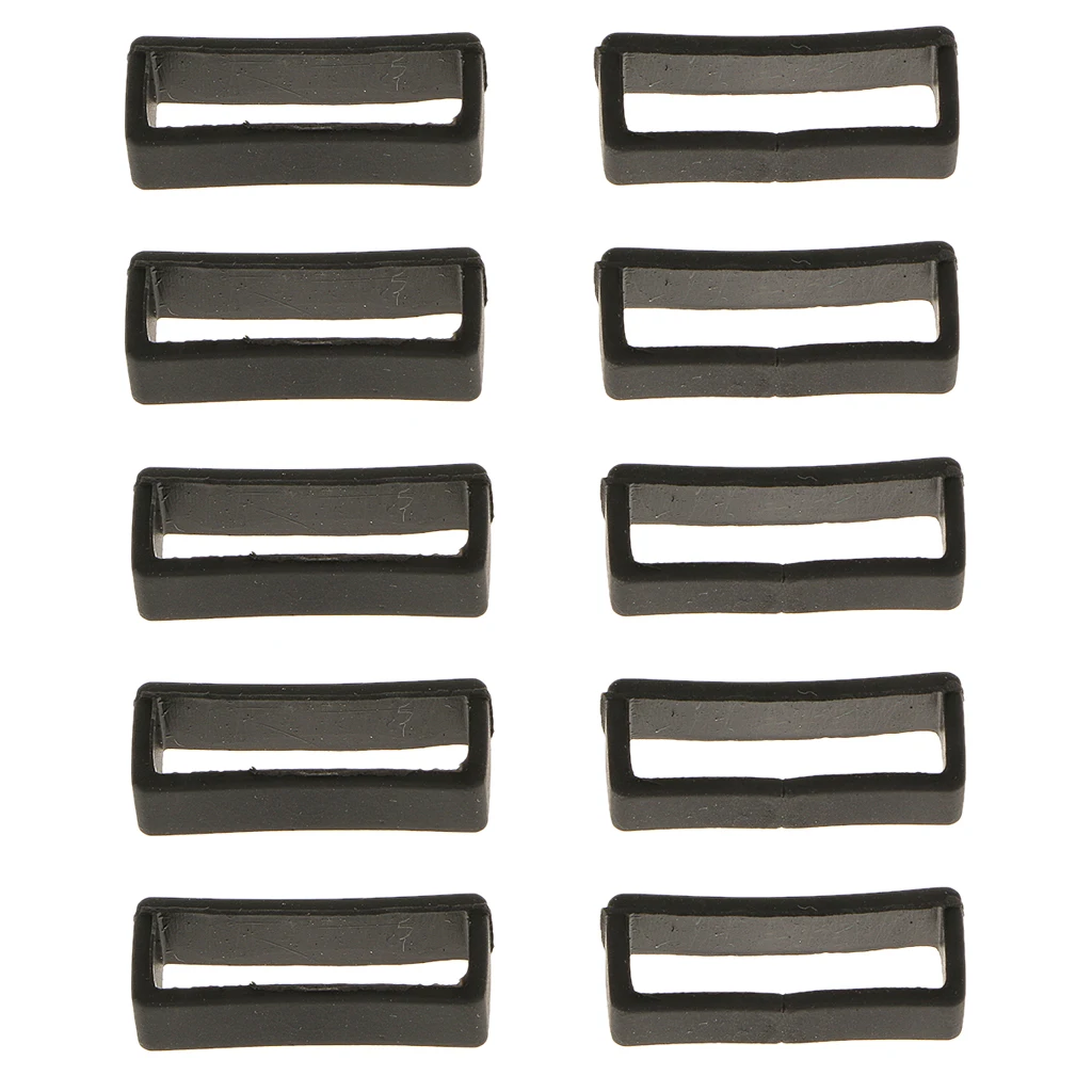 

10x 22mm + 10x 20mm Rubber Watch Strap Loops Watch Strap Retainer Holder