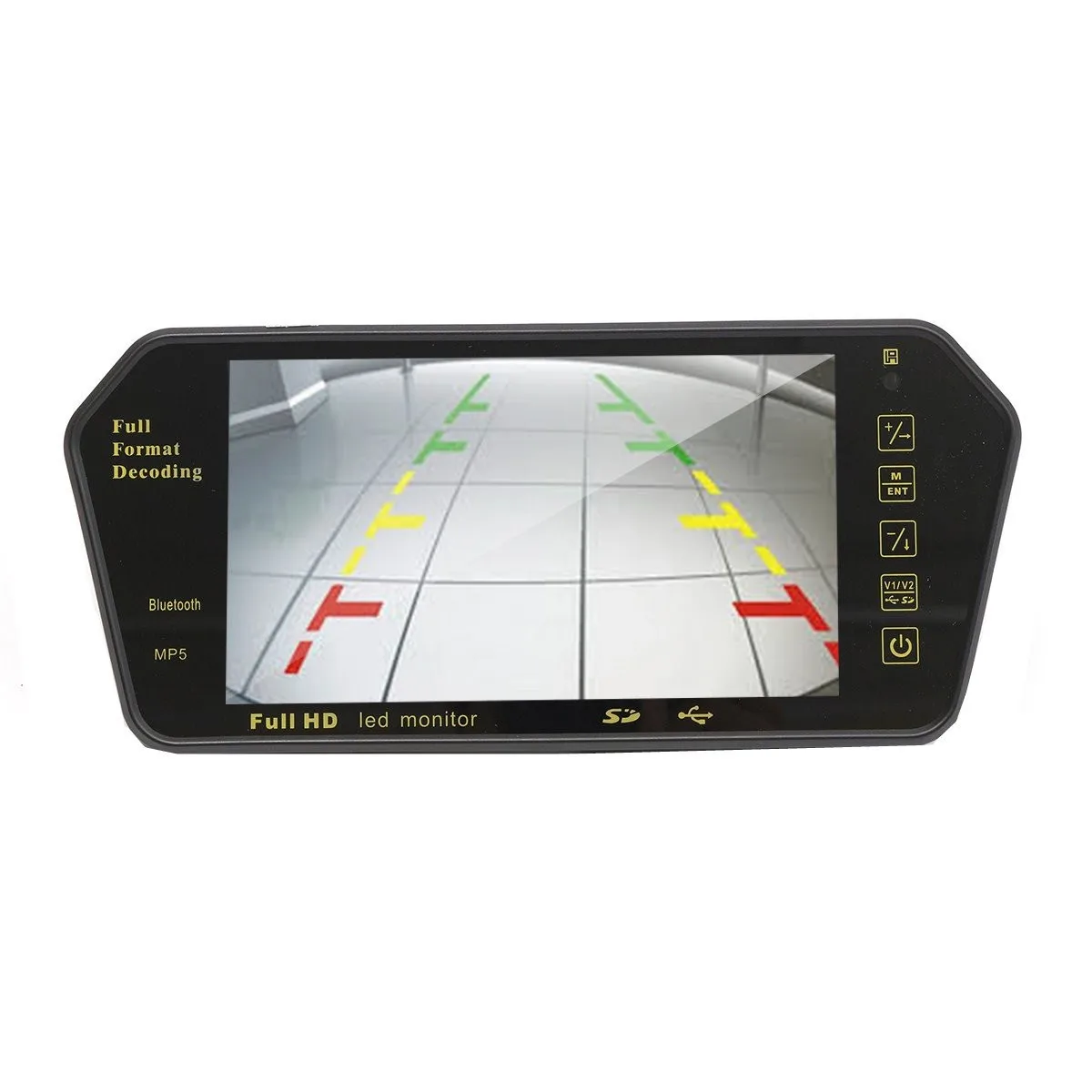Bluetooth Viedo MP5 плеер 7 дюймов TFT lcd цветной зеркальный монитор автомобиля заднего вида авто парковочная система+ резервная камера заднего вида