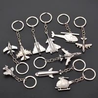 classic metal airplane wallet keychain creative small model elicopter mini keychains accessories cute men and women gifts ys016