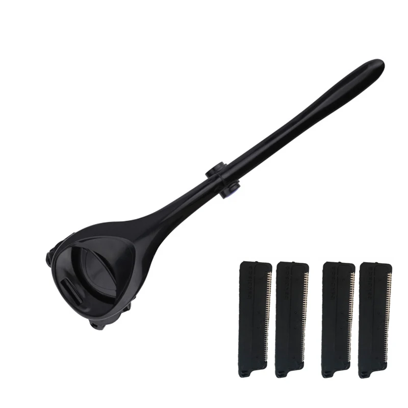 Бритва мужская Складная с двумя лезвиями для удаления волос триммер длинной