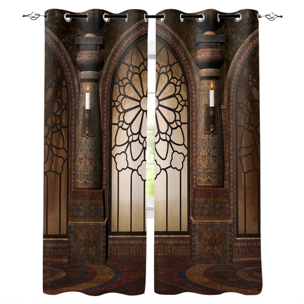 Дворцовая дверь древние занавески для гостиной украшение детской спальни товары