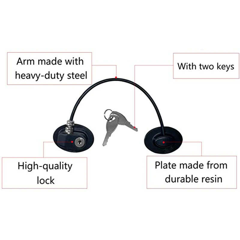Замок для дверей и окон безопасности детей ограничитель кабеля из алюминиевого