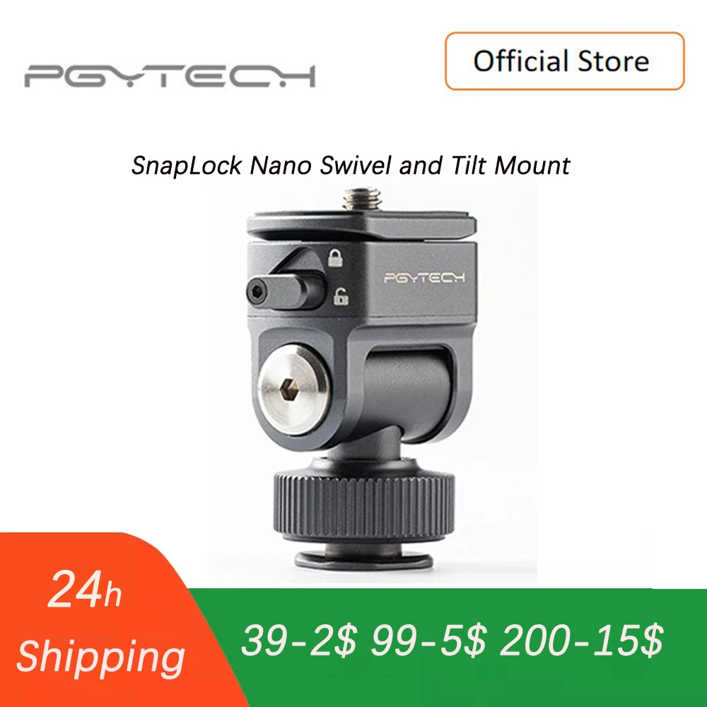 

PGYTECH Snaplock DSLR Camera Adjustable Camera Monitor Holder Swivel and Tilt Adjustable Monitor Mount Original
