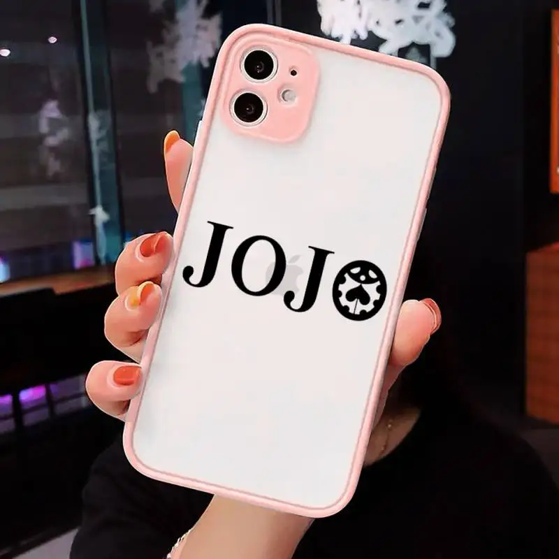 

JOJOS BIZARRE ADVENTURE OVER HEAVEN Anime Phone Case matte transparent For iphone 7 8 11 12 plus mini x xs xr pro max cover