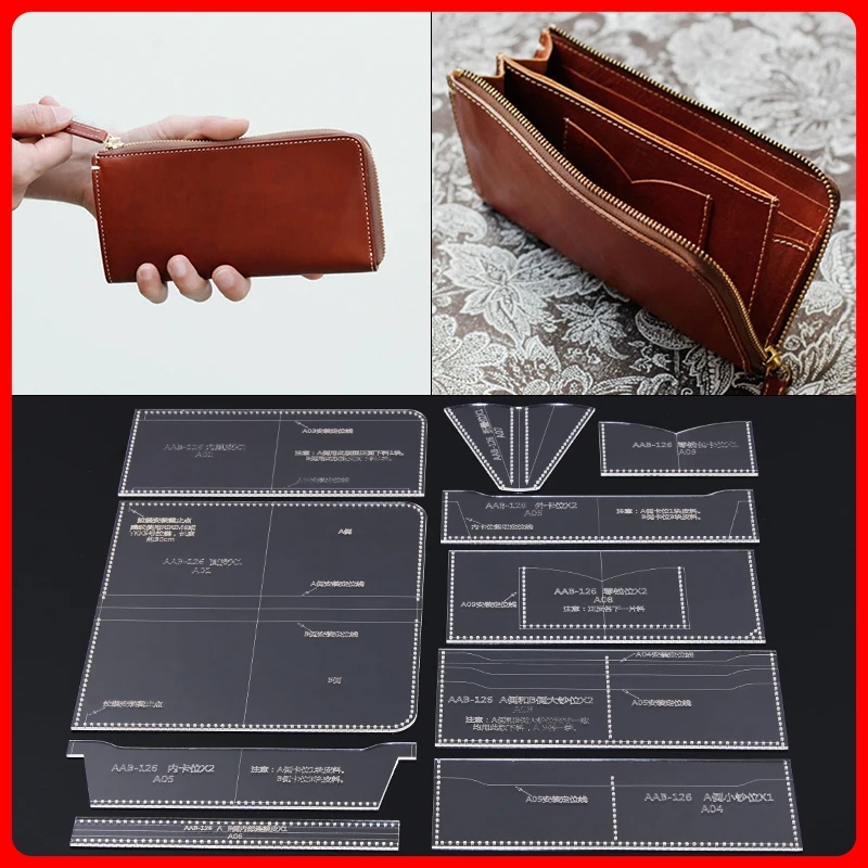 1 комплект застежка молния длинный зажим сумка для рук денег Держатель билетов