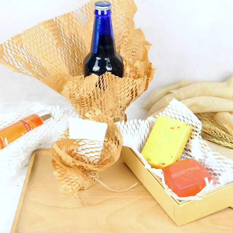 

Vintage Craft Kraft Paper Wrapping Honeycomb Packaging Wedding Gift Wrapping wedding accessories