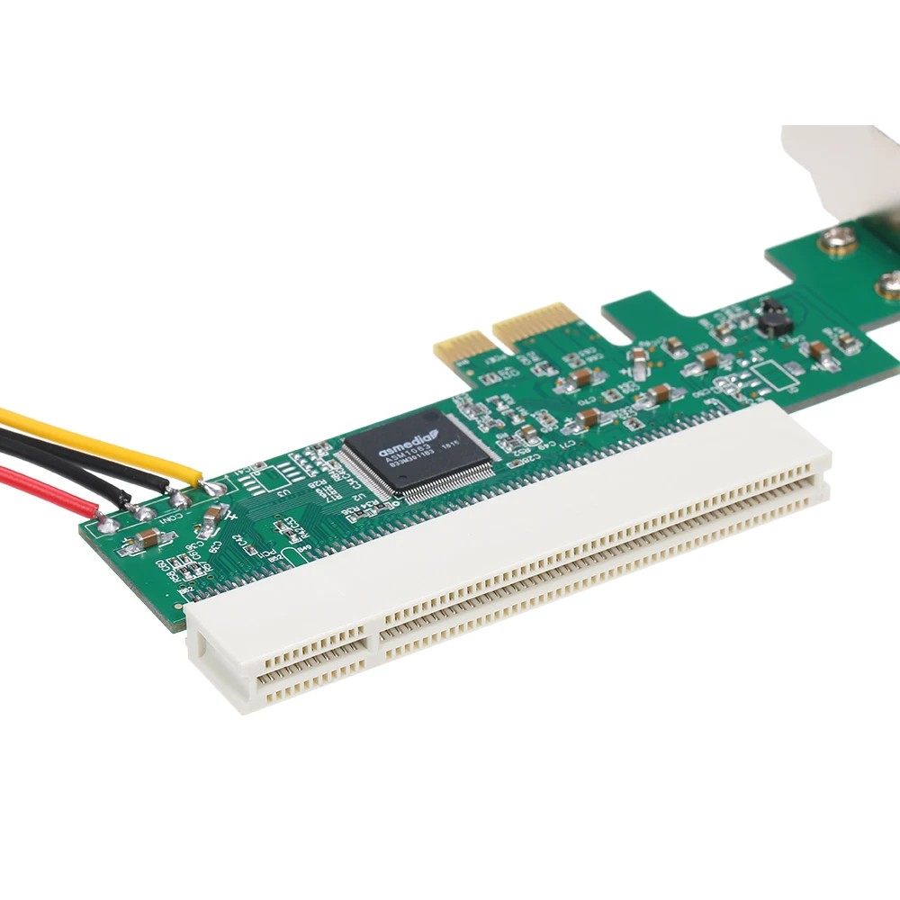 PCI Express к адаптер карта E конвертер с 4Pin блок питания Поддержка 32 бит 33 МГц