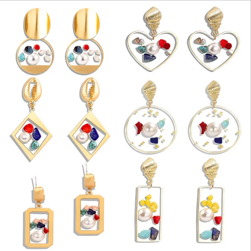 Find Me новые брендовые модные большие серьги капли в форме ракушки для женщин