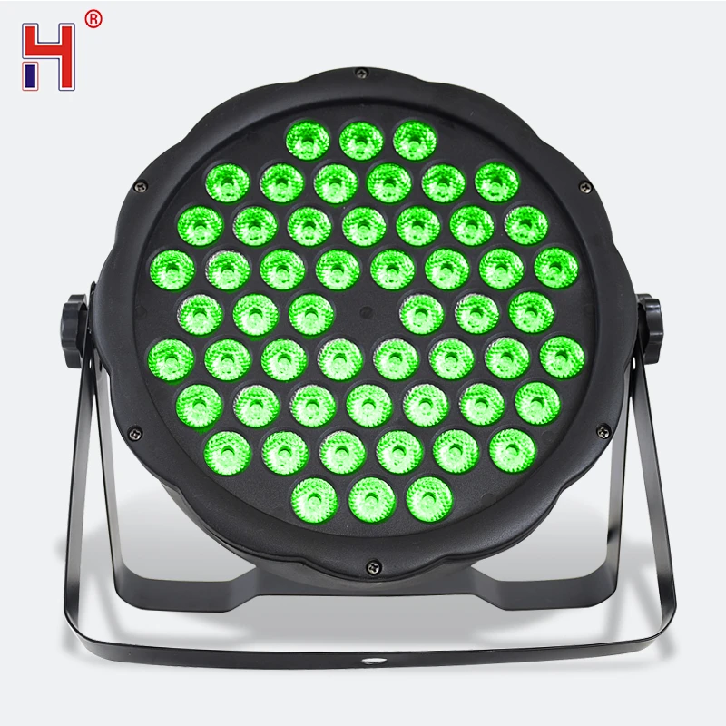 Par LED RGB 3In1 54X3W Par Flat Light DMX Control Wash Effect Professional Lighting For DJ Disco Show Bar Party Nightclub