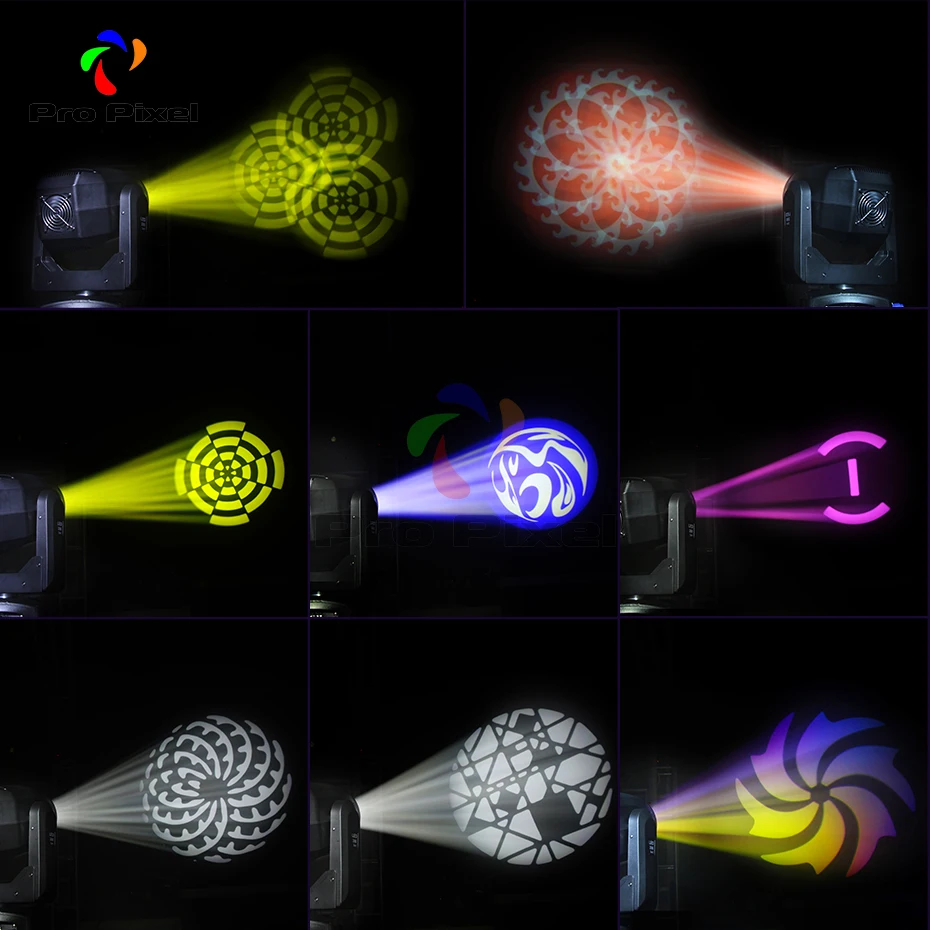 Движущийся головной светильник с радужным эффектом 200 Вт светодиодный 3 в 1