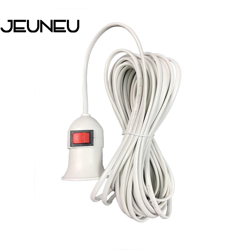 Цоколи для ламп E27 4 м шнур питания с вилкой Стандарта ЕС независимый кнопочный