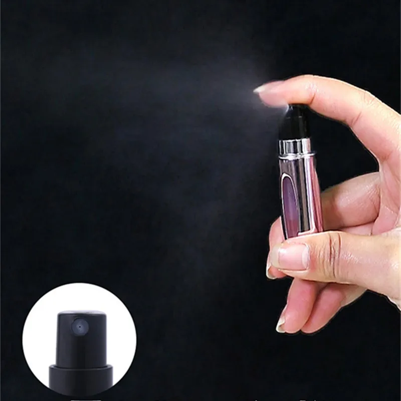 5ML Cosmetic Storage Perfume Bottle Scent Pump Spray Case Cosmetic Containers With Atomizer Travel Cosmetic Storage Accessories