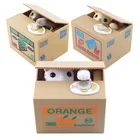 Автоматическая Милая панда, кошка, крадущая монеты, коробка для денег, электронные копилки, копилки, подарок для детей, домашний декор