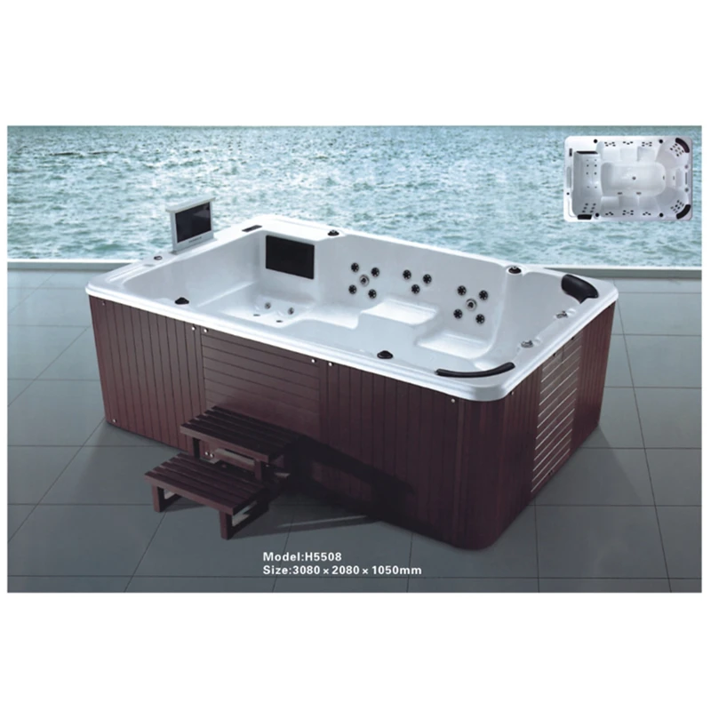 Модный высококачественный открытый спа-бассейн с массажем |