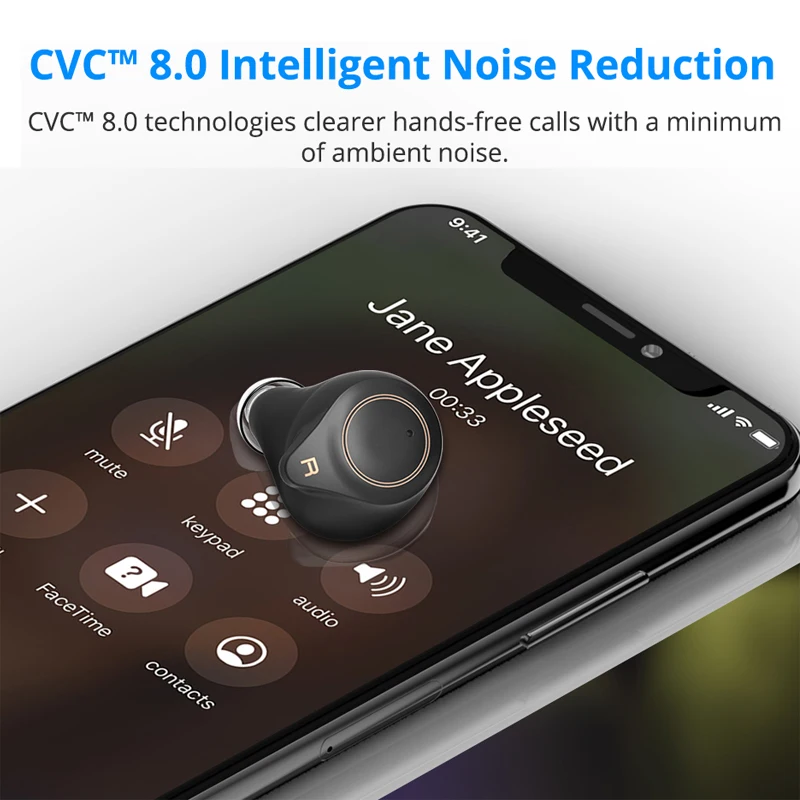 Makibes Поддержка AptX ACC TWS истинные Беспроводные Bluetooth 5 0 наушники CVC8 шумоподавление с