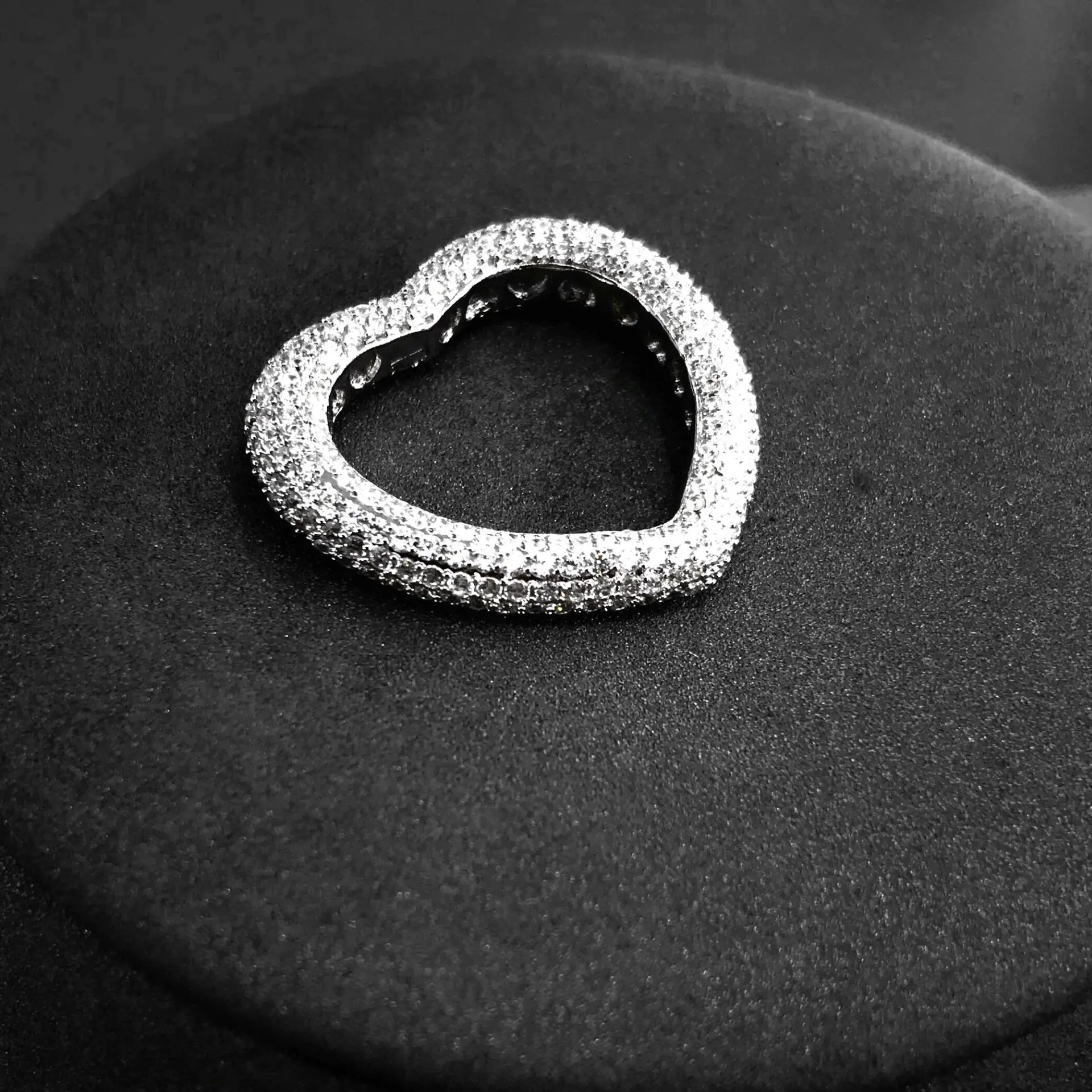 

popzone s925 sterling silver ring new love ring female fashion personality light luxury classic brand style jewelry gift new