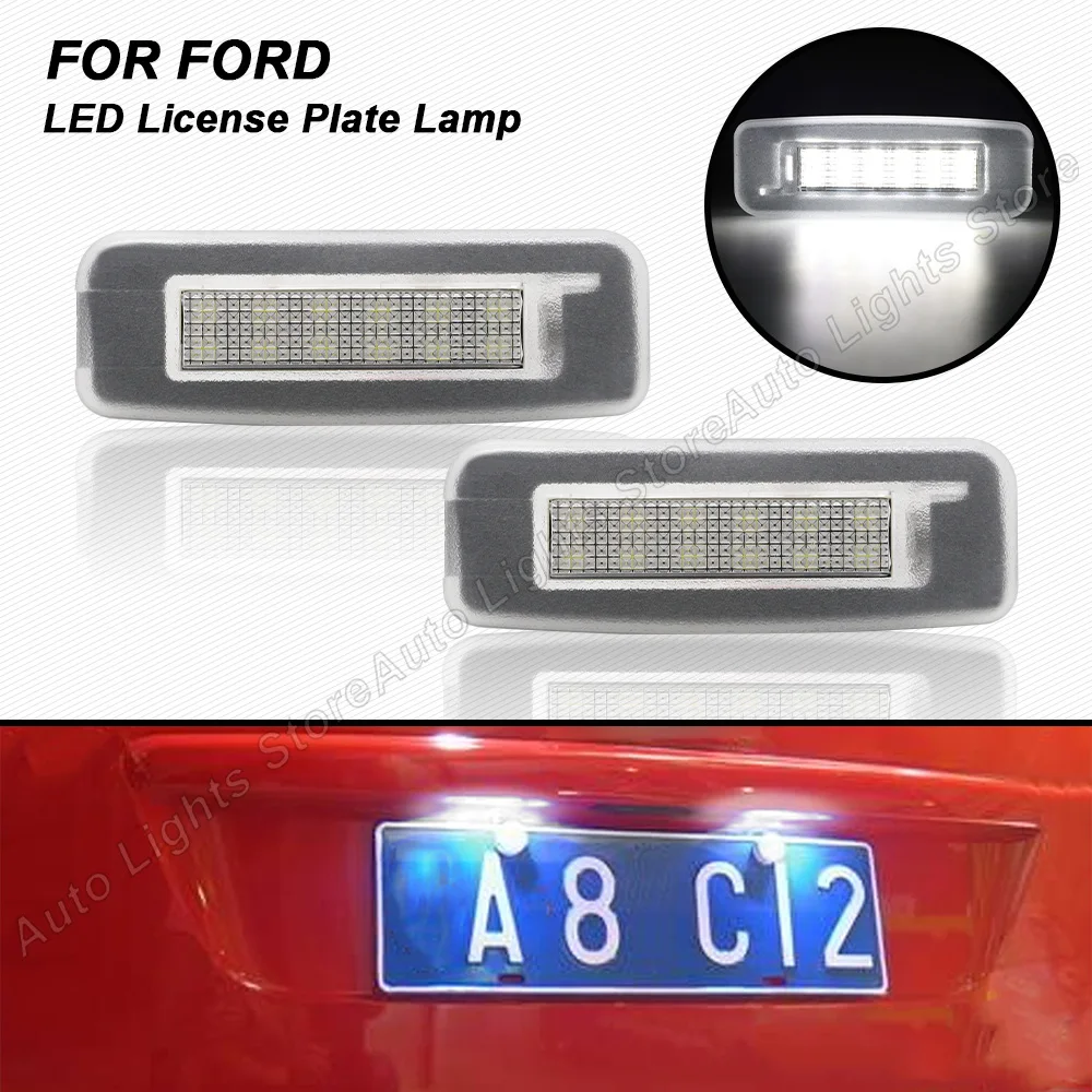 LED License Plate Number Lamp For 1998 1999 2000 2001 2002 2003 2004 2005 Ford Focus MK1 1998 1999 2000 2001 2002 2003 2004 2005