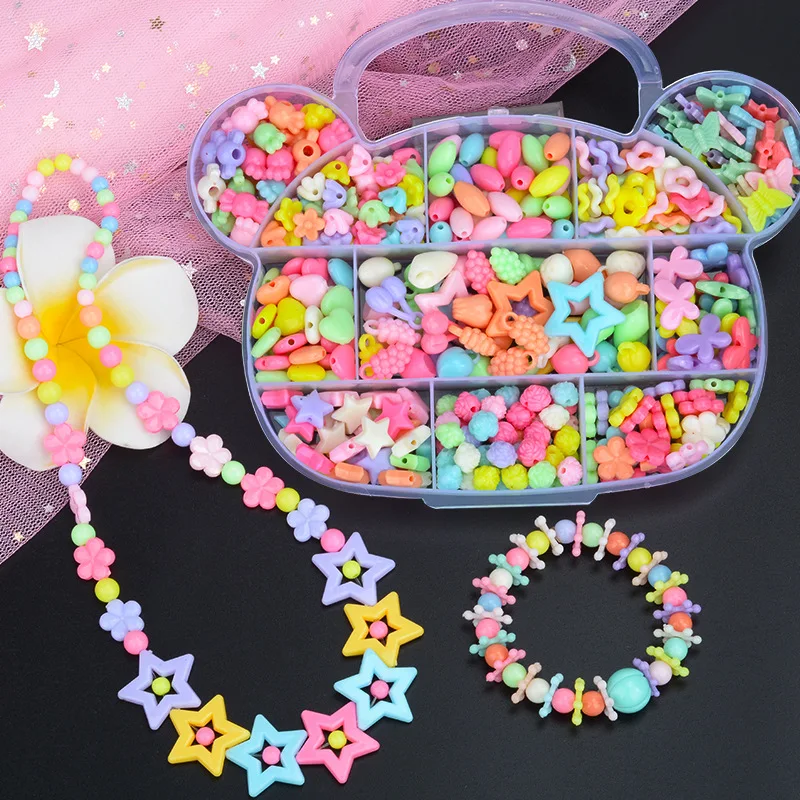 

DIY Handmade Beaded Accessory Set Kids Baby Children Girl Creative Jewelry Making Educational Toys Magic Bracelets Gifts Game