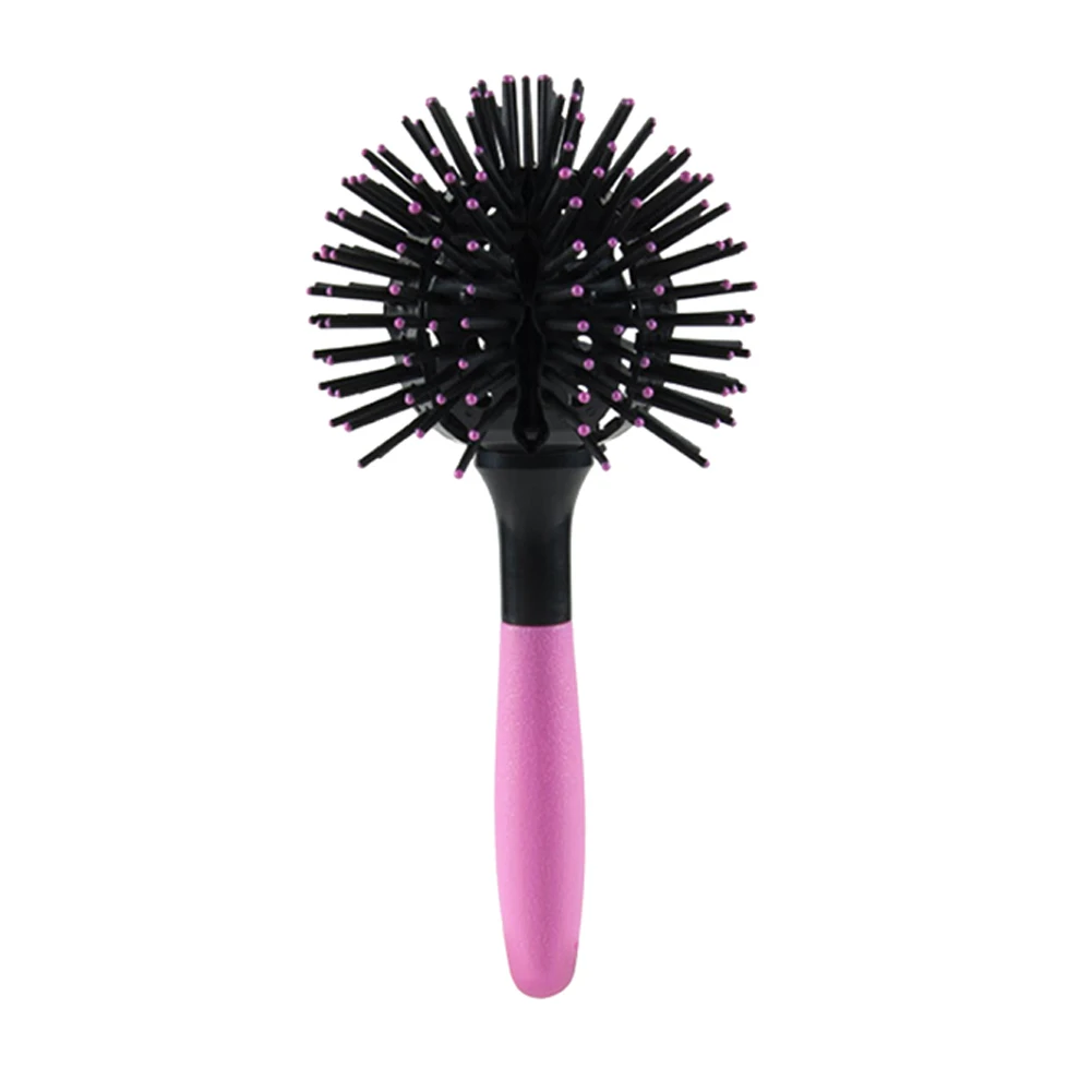 

3D Spherical Comb Hair Brush Spherical Comb Bomb Curl Hair Brush Styling Salon Round Hair Curling Tool Barber Accessories