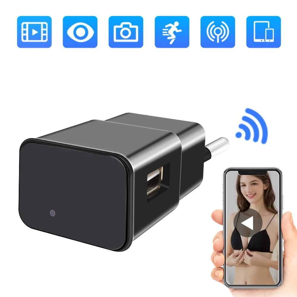Telecamere di sorveglianza con wifi USB Mini Plug Camera videoregistratore Wireless HD visione notturna protezione della sicurezza domestica TF nascosta DV
