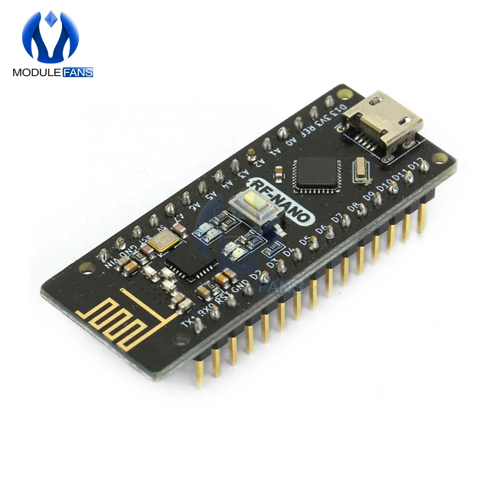 RF-Nano V3.0 Micro USB плата ATmega328P QFN32 5 в 16 м CH340 интегрированная NRF24l01 + 2 4G Беспроводная для