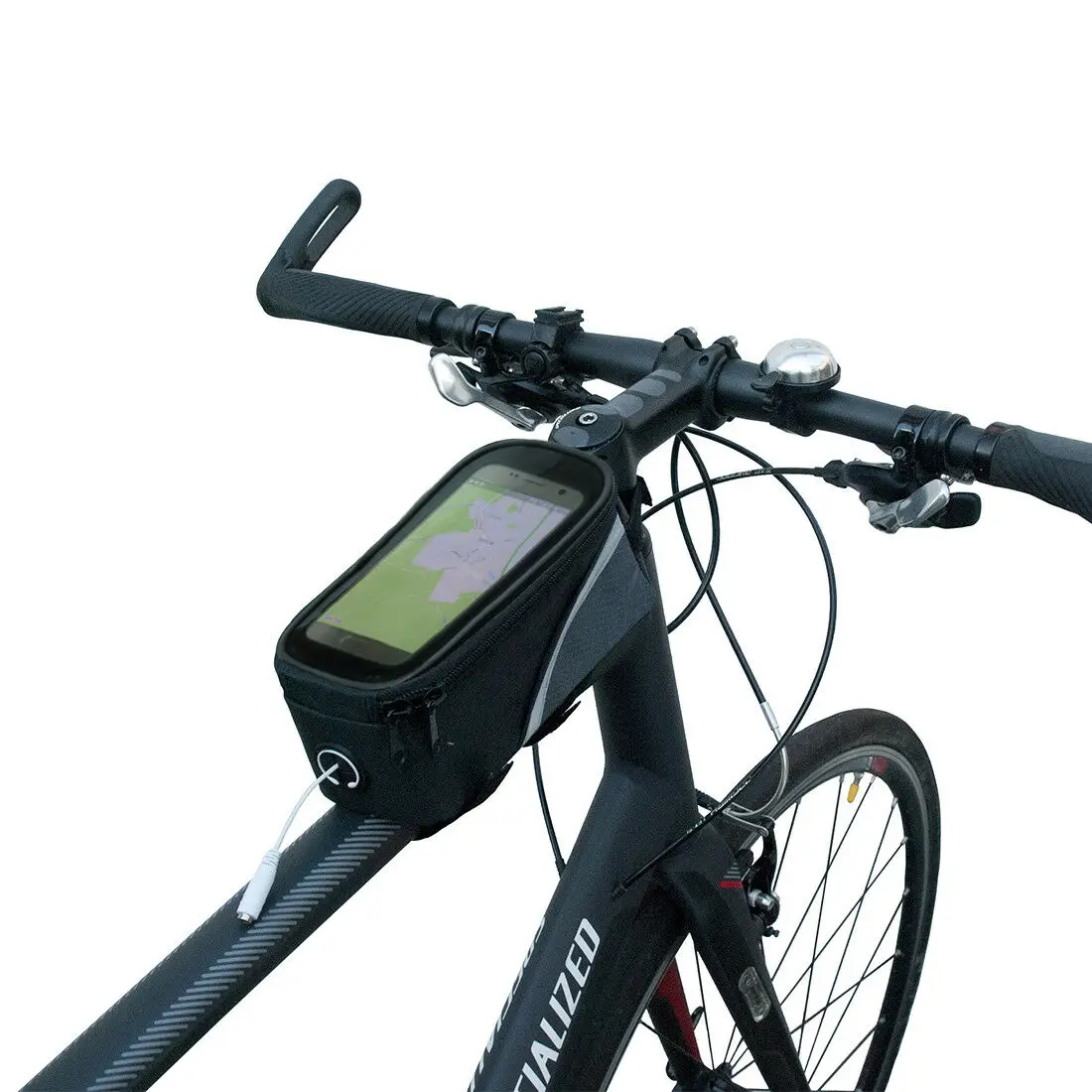 Сумка для велосипеда Cycling Bag Bicycle Bike Head Tube Handlebar Cell Mobile Phone Case Holder Screen Mount Bags With Touch screen on.