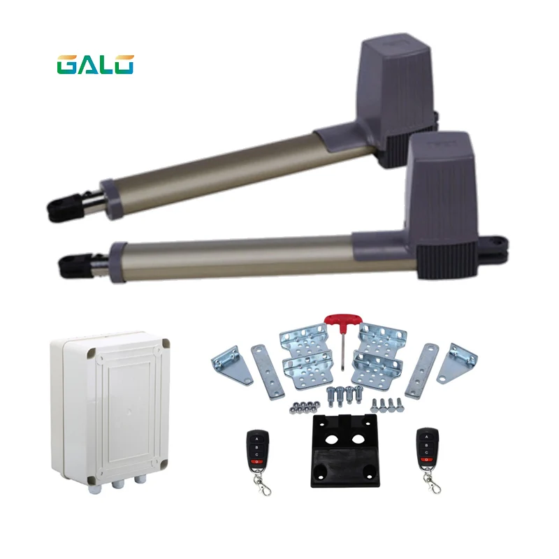 

GALO AC220V Electric gates / Electric Swing Gate Opener Driving total Gate Motor With 2 Remote Control Kits 300 KG