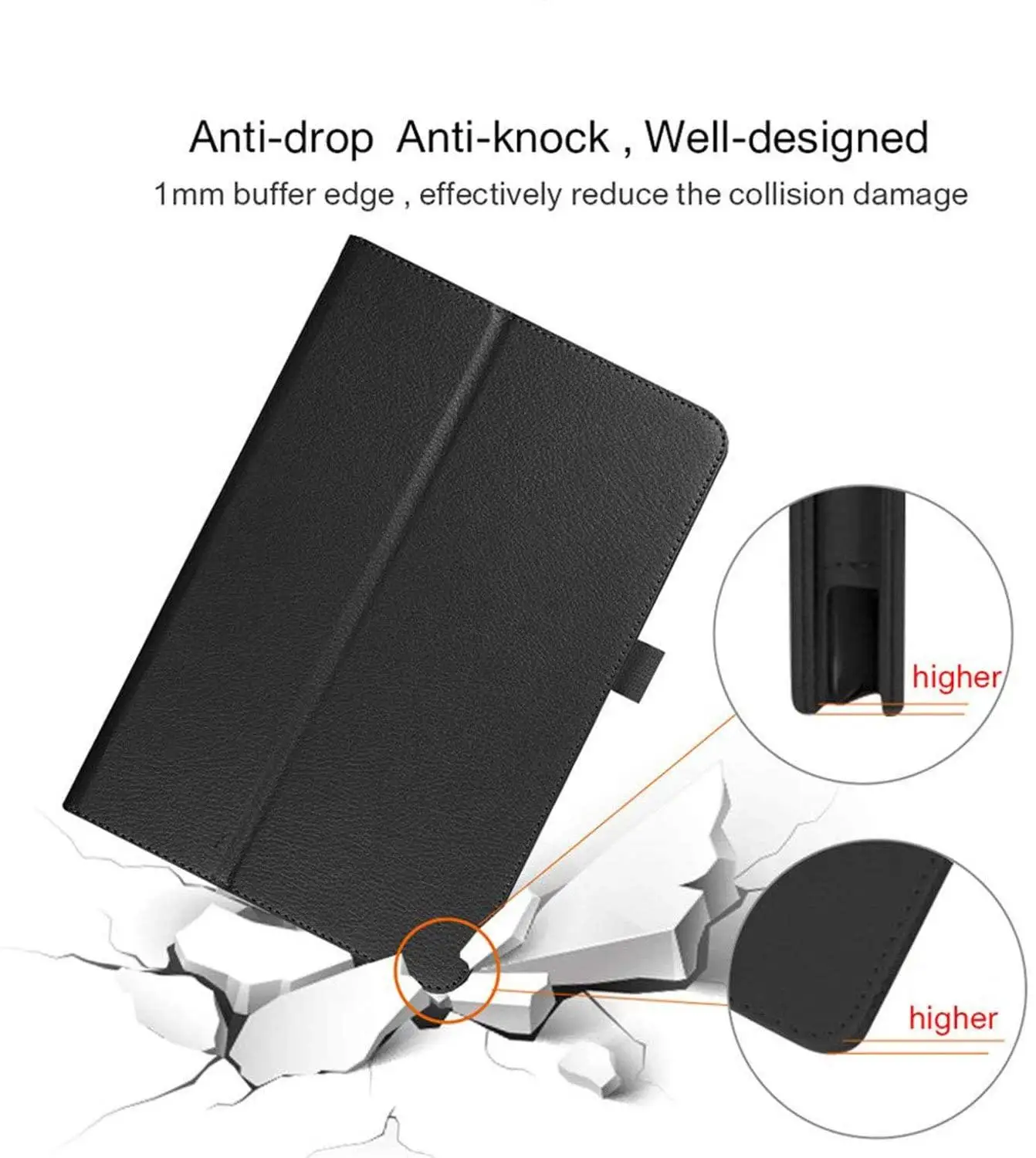 

Tablet Case for Samsung Galaxy Tab S7 Plus 12.4 inch 2020 SM-T970 SM-T975 PU Leather Slim Folding Litchi Style Funda Cases Capa