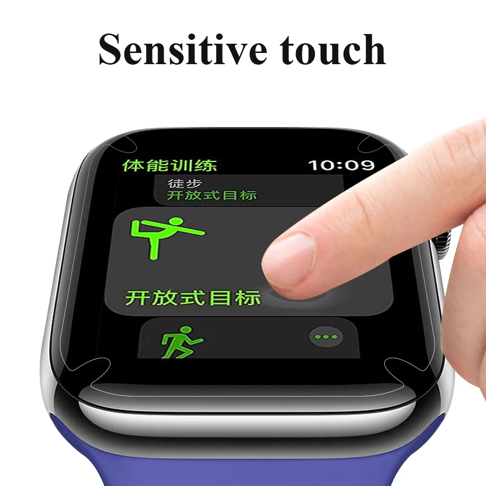 Прозрачная Гидрогелевая пленка для Apple Watch Series 3 5 6 7 44 мм 38 протектор экрана из