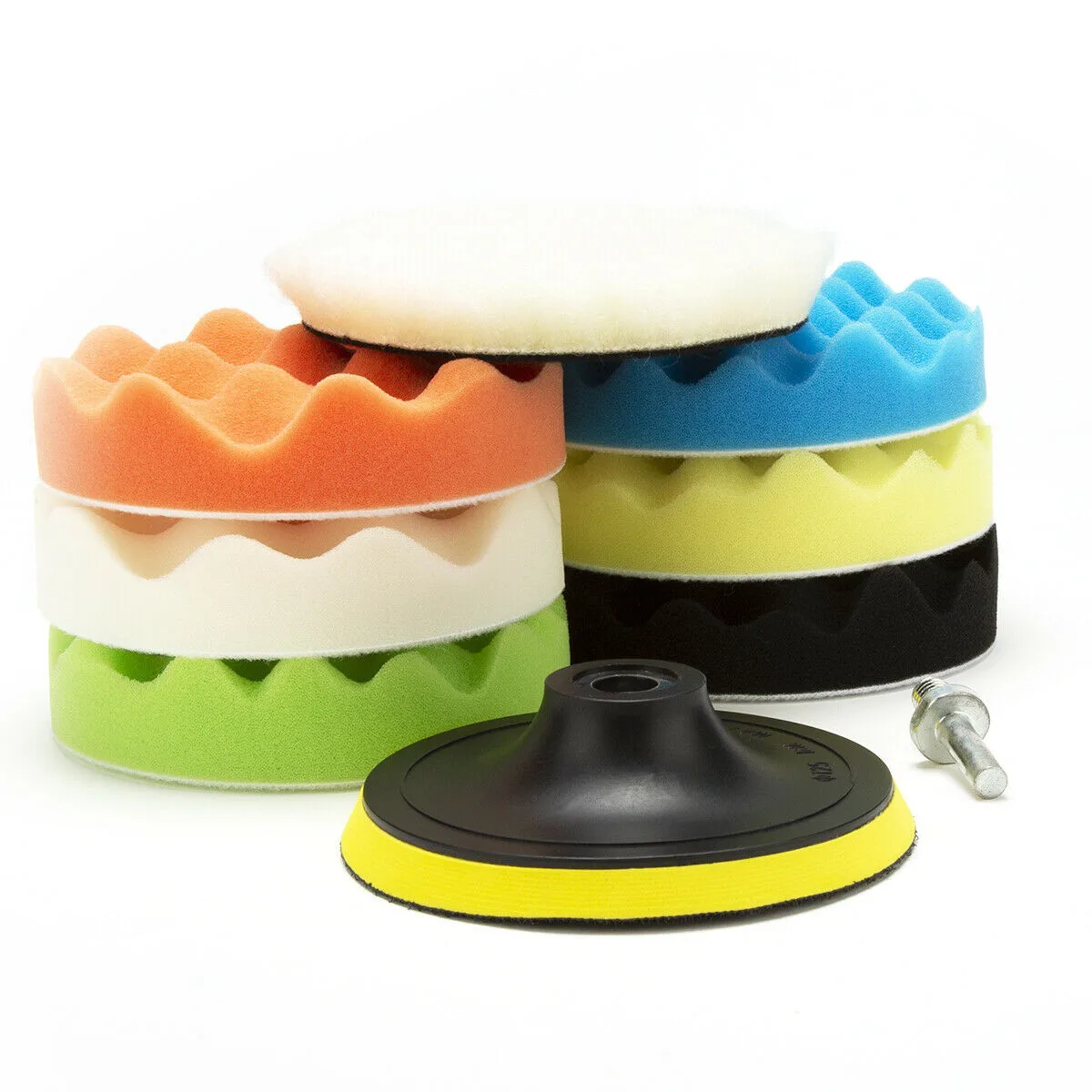 

For Drill Polishing Pad Polisher Kit Tools Wavy Waxing 5\\\" Buffer Buffing