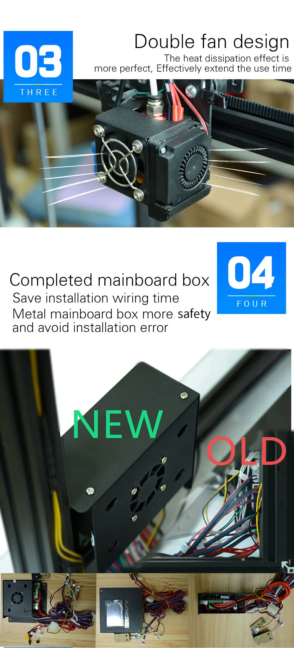 Модернизированный 3d принтер Tronxy X5SA DIY комплекты с сенсорным экраном автоматический уровень большой размер печати 330*330 мм Тепловая кровать 3d машина Датчик накаливания