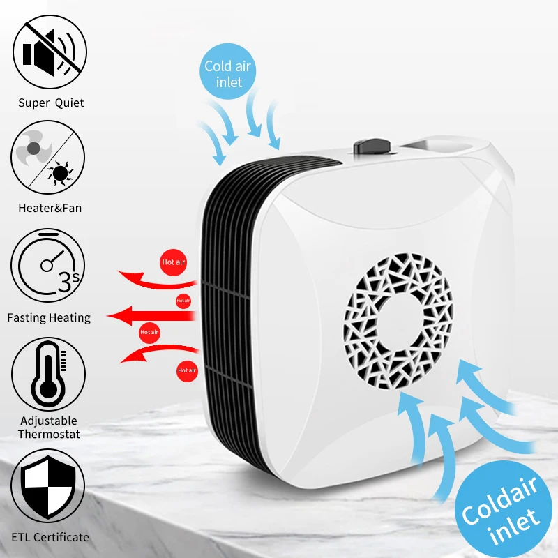 220 В 700 Вт портативный обогреватель маленький вентилятор для обогрева настольный