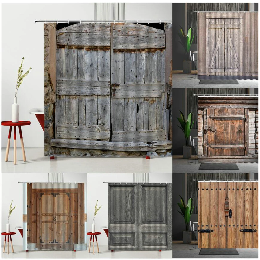 

Waterproof Polyester Fabric Bathroom Curtain For Bath Decor Multi-Size