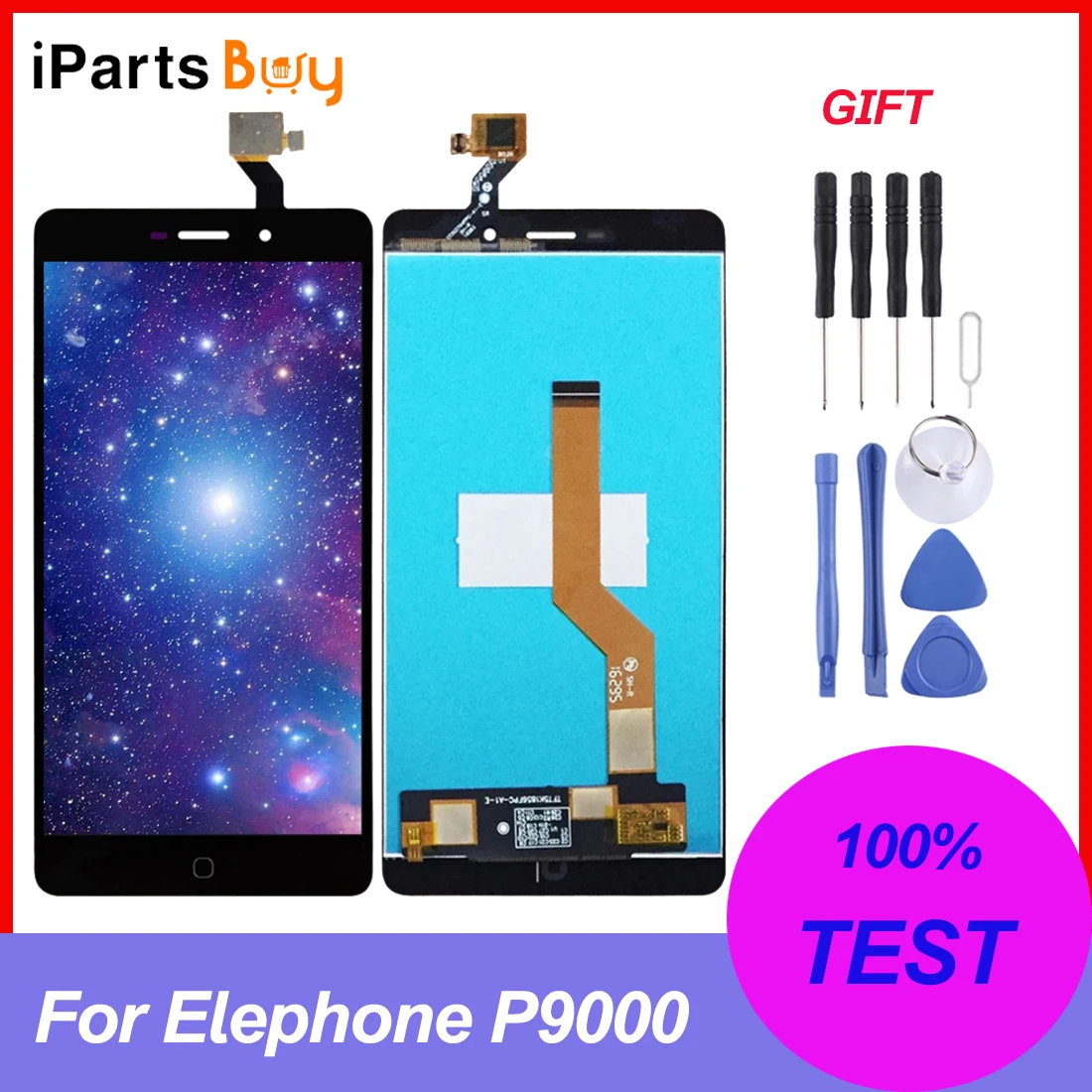 IPartsBuy для Elephone P9000 ЖК-экран и дигитайзер полная сборка ЖК-дисплей сенсорный экран