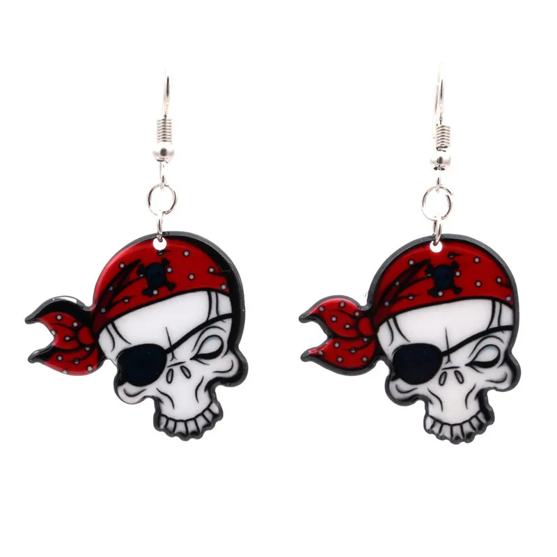 Акриловые серьги в виде черепа с сахаром для женщин чудесно сладкие чудесного