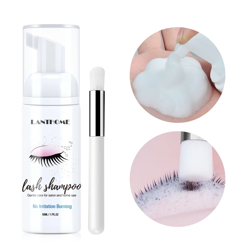 

New 50ml Professional Eye Lashes Foam Cleaner Individual Eyelash Extension Cleanser Shampoo Eyelashes Detergent Makeup Remover