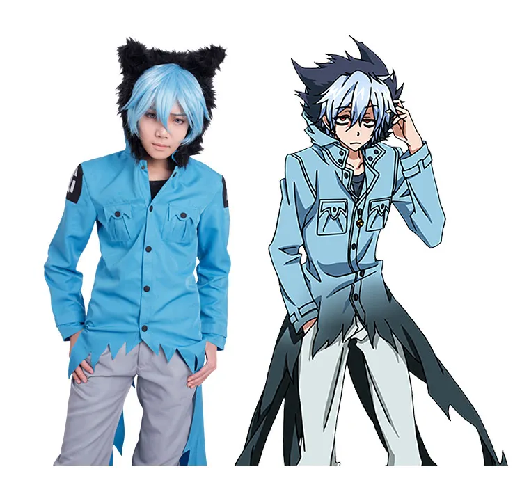 

[New Product] Hot Anime SERVAMP Sleepy Ash Cosplay Costumes Blue Performance Wear Unisex School Uniform Or Role Play Clothing