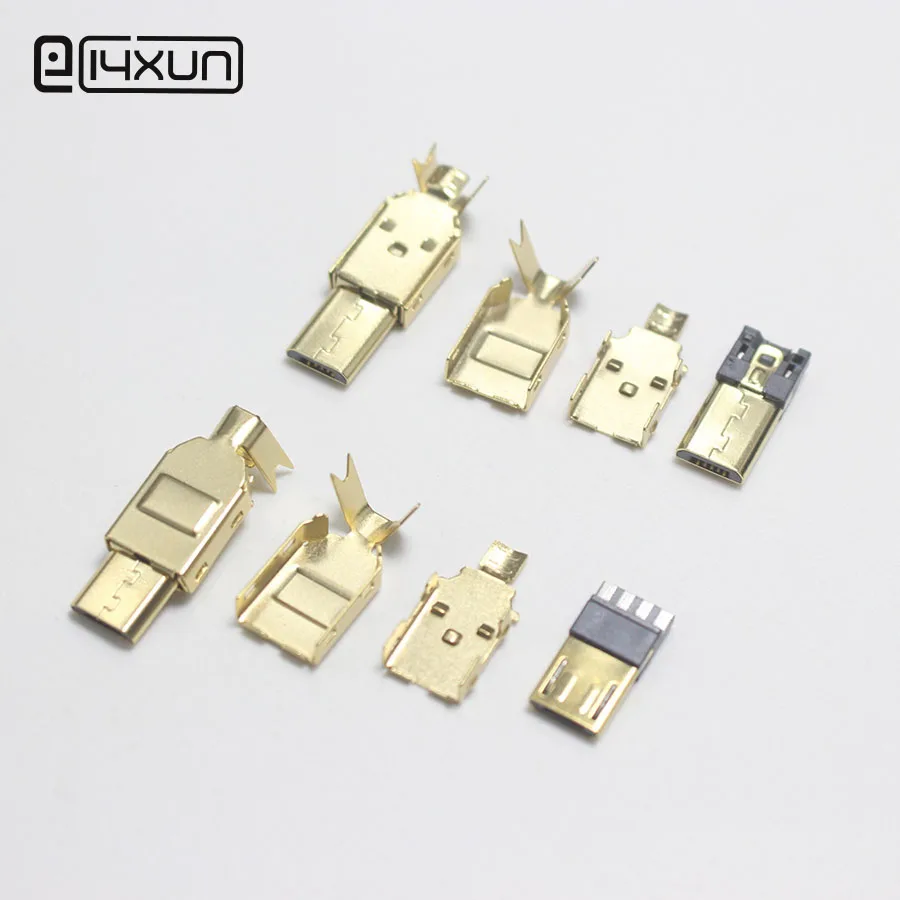 4x микро USB 5PIN сварочный Тип золотой разъем зарядное устройство для Samsung Galaxy S7 S8 S9