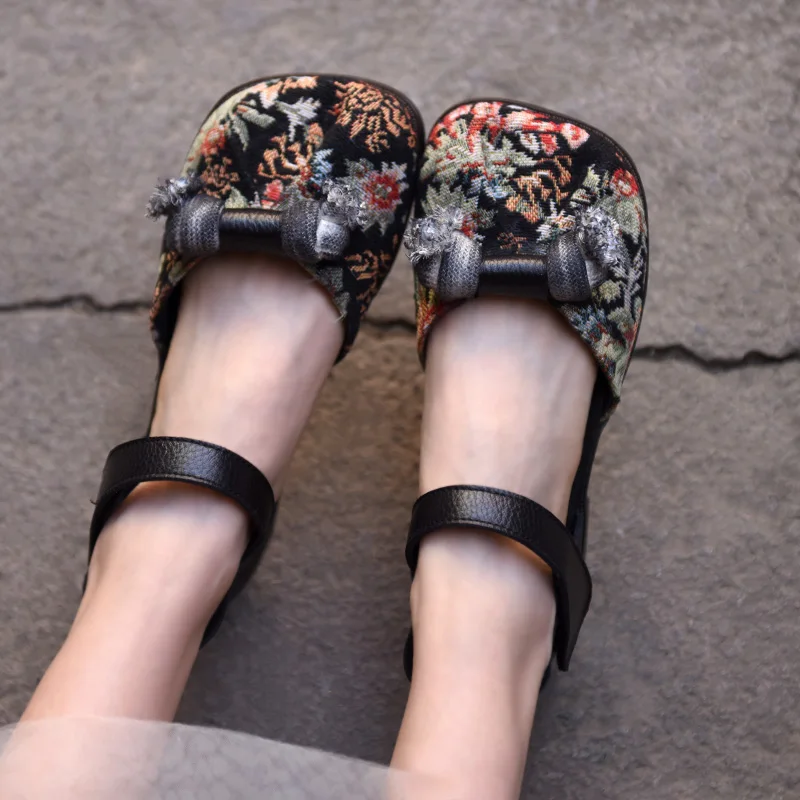 Artmu/Оригинальные сандалии с квадратным носком в стиле ретро Новинка 2021 года