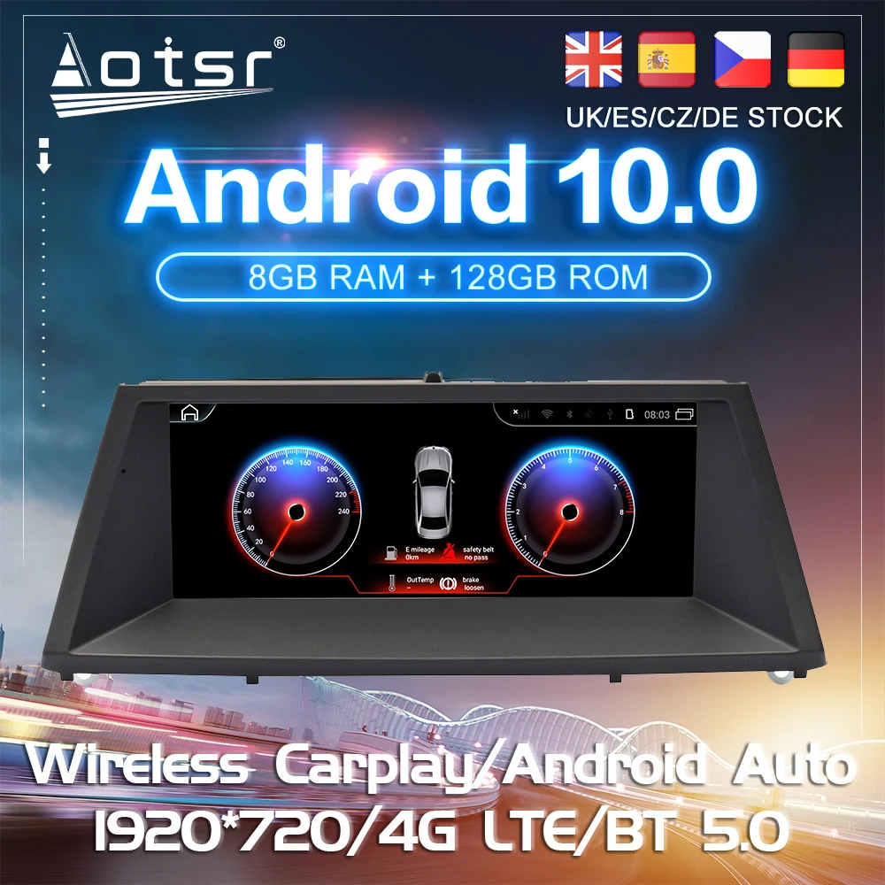 Android 10 для BMW X5 E70 F15 F85 X6 E71 F16 2010 автомобильный DVD GPS навигация Carplay Авто Радио стерео