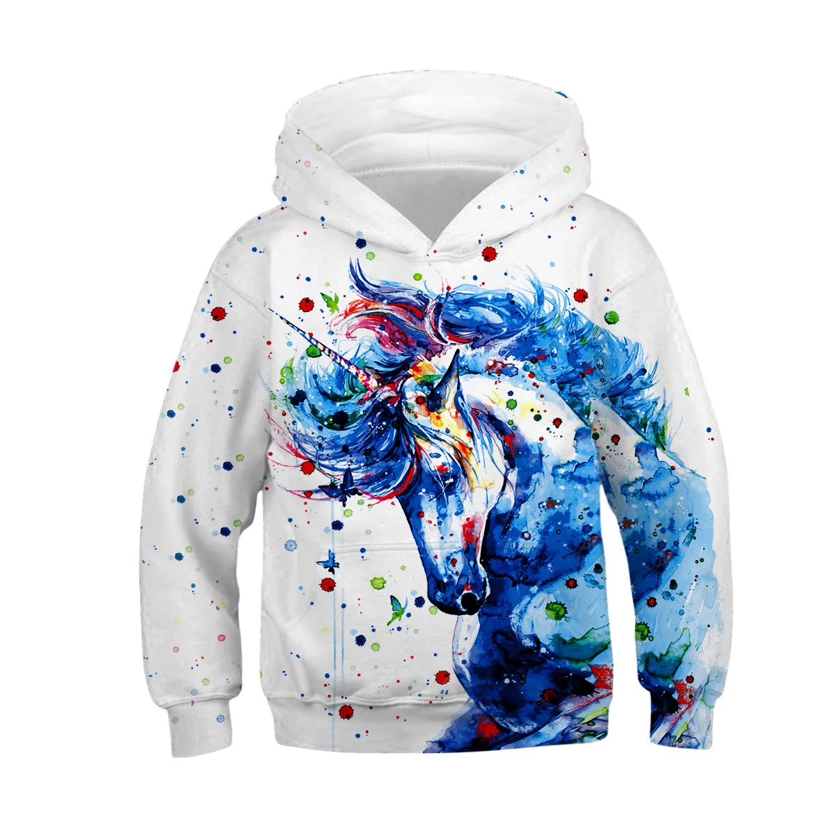 

3D Print butterfly Boys Hoodies Coats Spring Autumn Outerwear Kids Hooded Sweatshirt Clothes Children Long Sleeve Pullover Tops