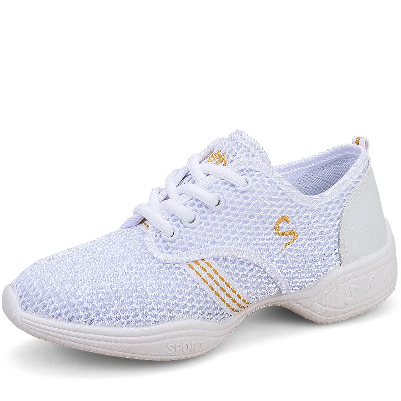 Кроссовки женские мягкие туфли для танцев легкие дышащие тренировок на открытом