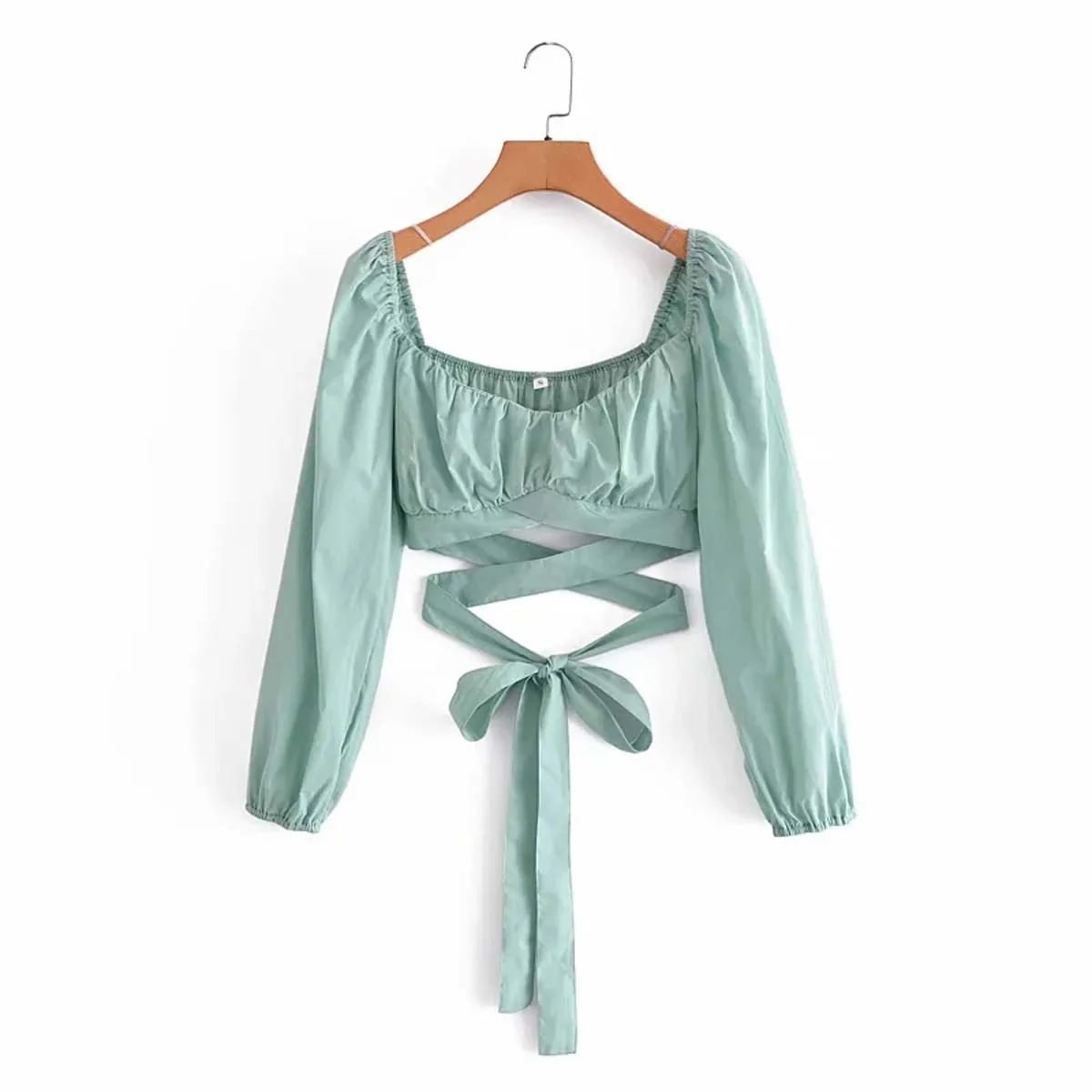 

Женская блузка с длинным рукавом, из полиэстера