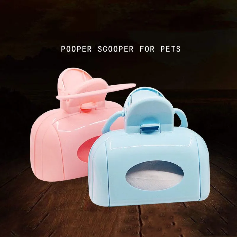 

Pet Dog Poop Bag Dispenser Cat Dog Pooper Scooper Poop Scoop Clean Animal Waste Picker Cleaning Tools Pet Products