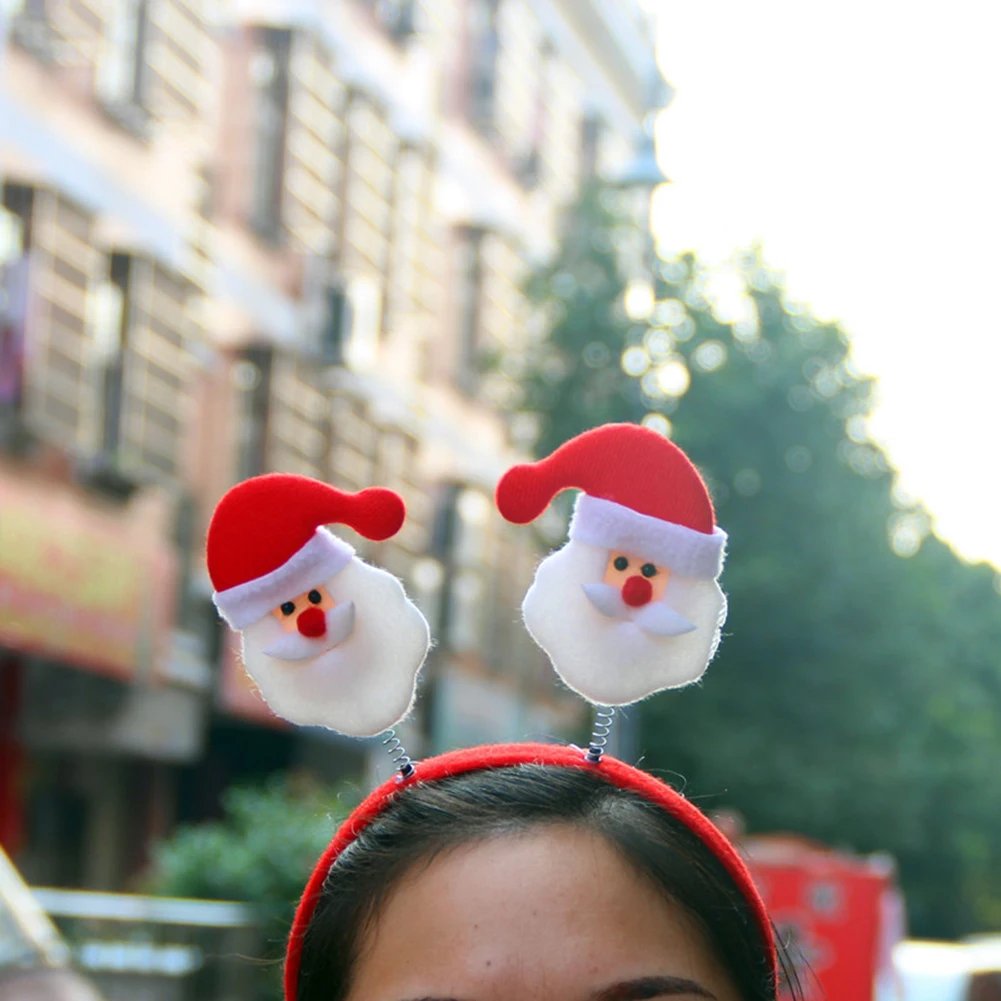 Рождественская тематическая повязка на голову с рогами Санта-Клауса оленем