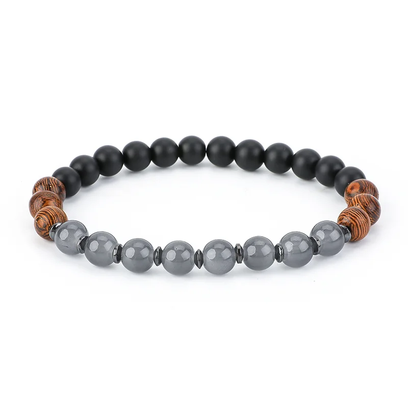 YIZIZAI браслет с лавовым камнем Homme шарик Тибетский Будды чакры натуральный камень